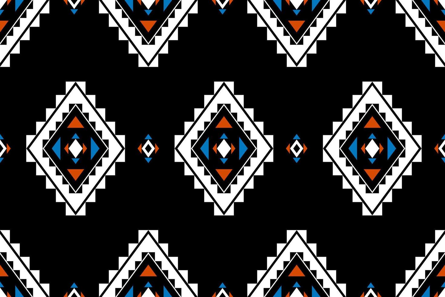 Geometric ethnic oriental seamless pattern in tribal. vector