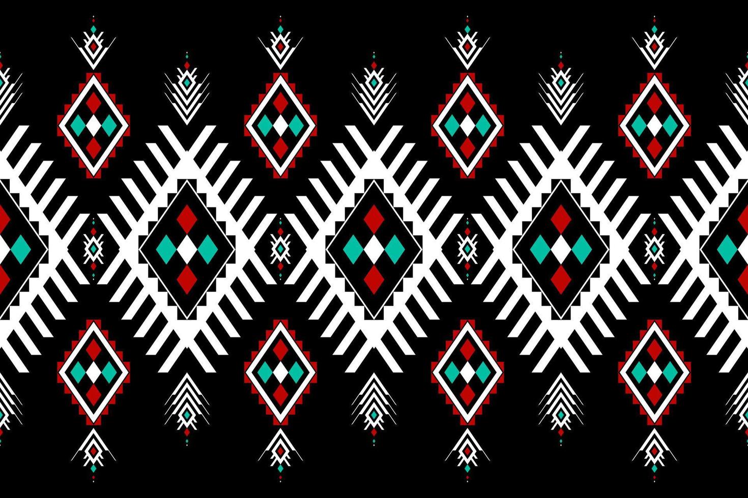 Geometric ethnic seamless pattern in tribal. Beautiful Aztec pattern art. vector
