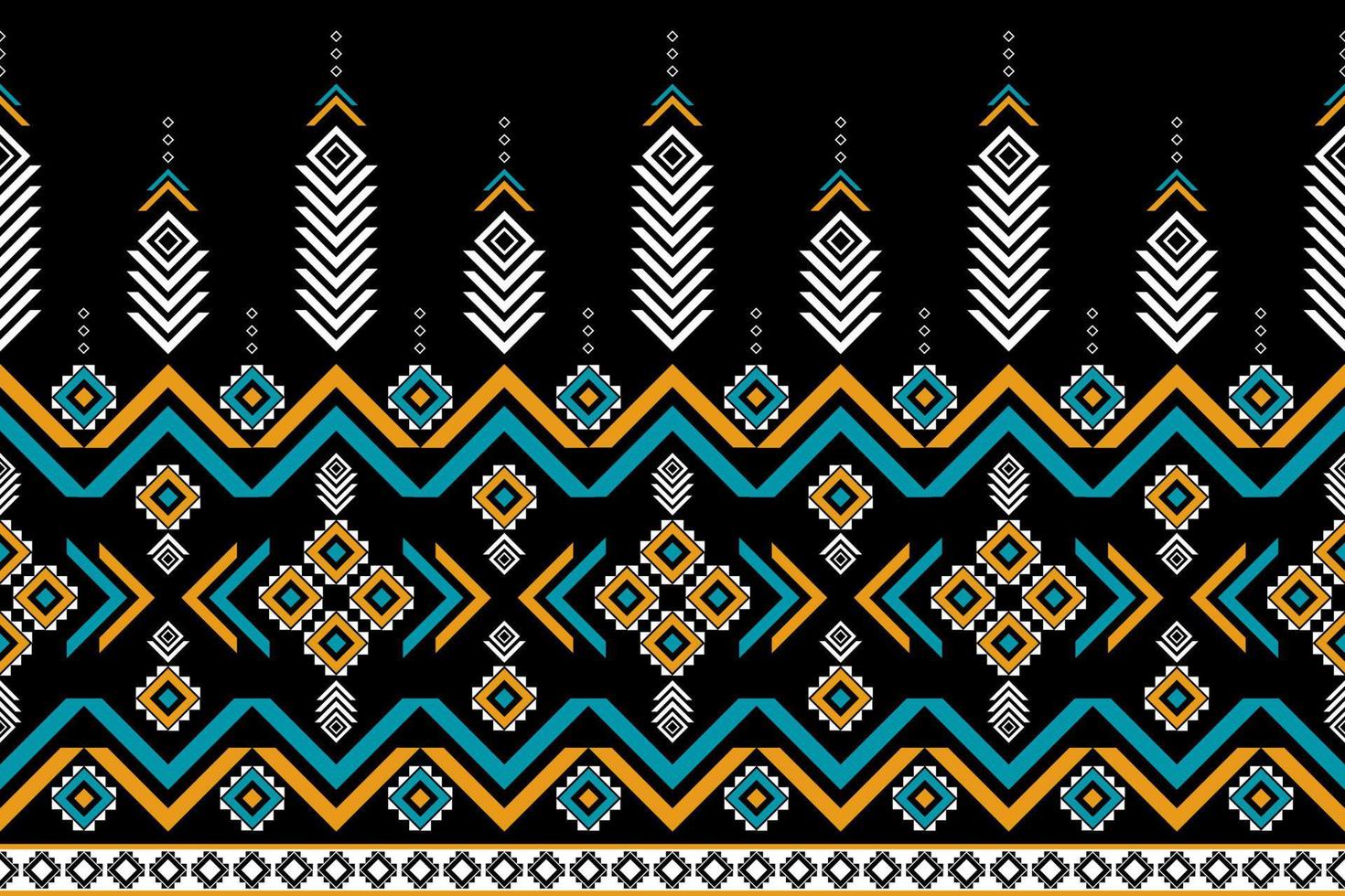 Geometric ethnic pattern art. Seamless pattern in tribal. American, mexican style. vector