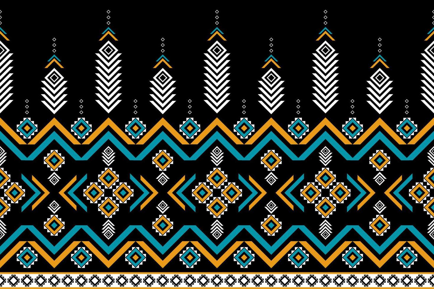 Geometric ethnic pattern art. Seamless pattern in tribal. American, mexican style. vector
