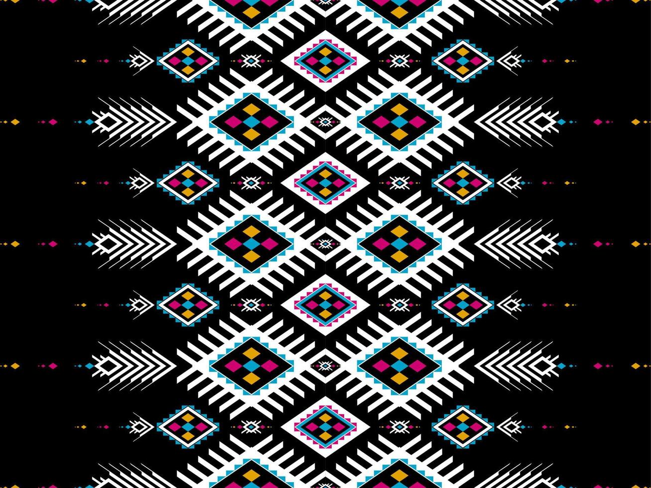 arte de patrones étnicos aztecas. patrón geométrico sin costuras en tribal. vector
