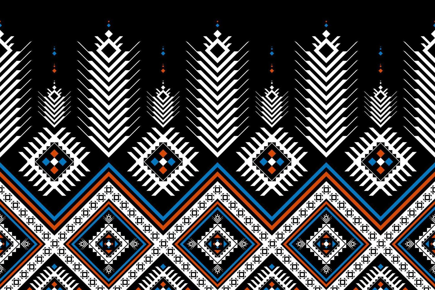 Abstract ethnic pattern art. Geometric ethnic seamless pattern in tribal. vector