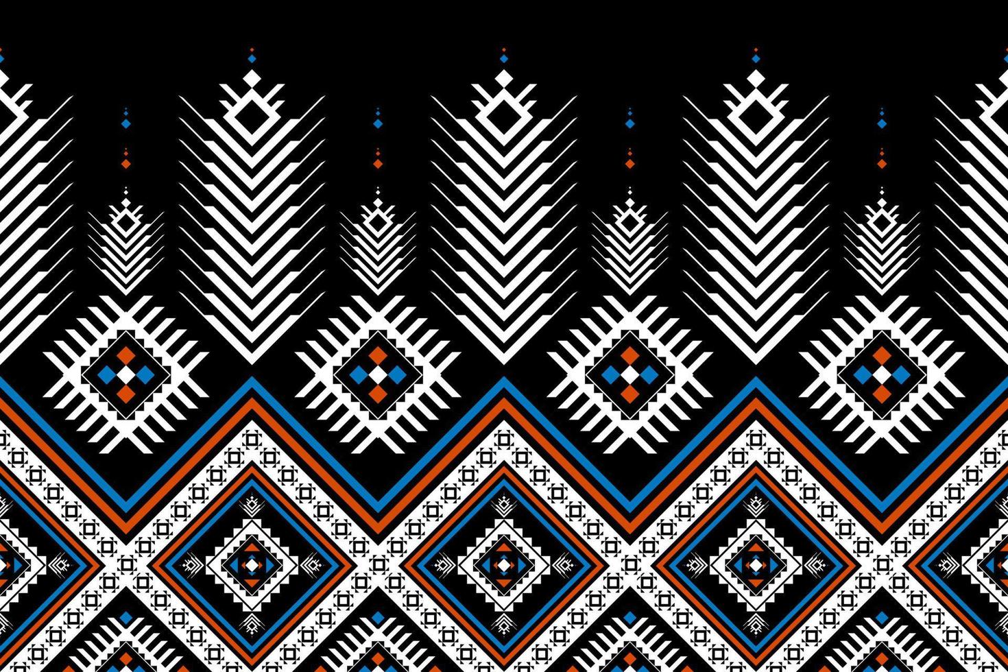 Abstract ethnic pattern art. Geometric ethnic seamless pattern in tribal. vector