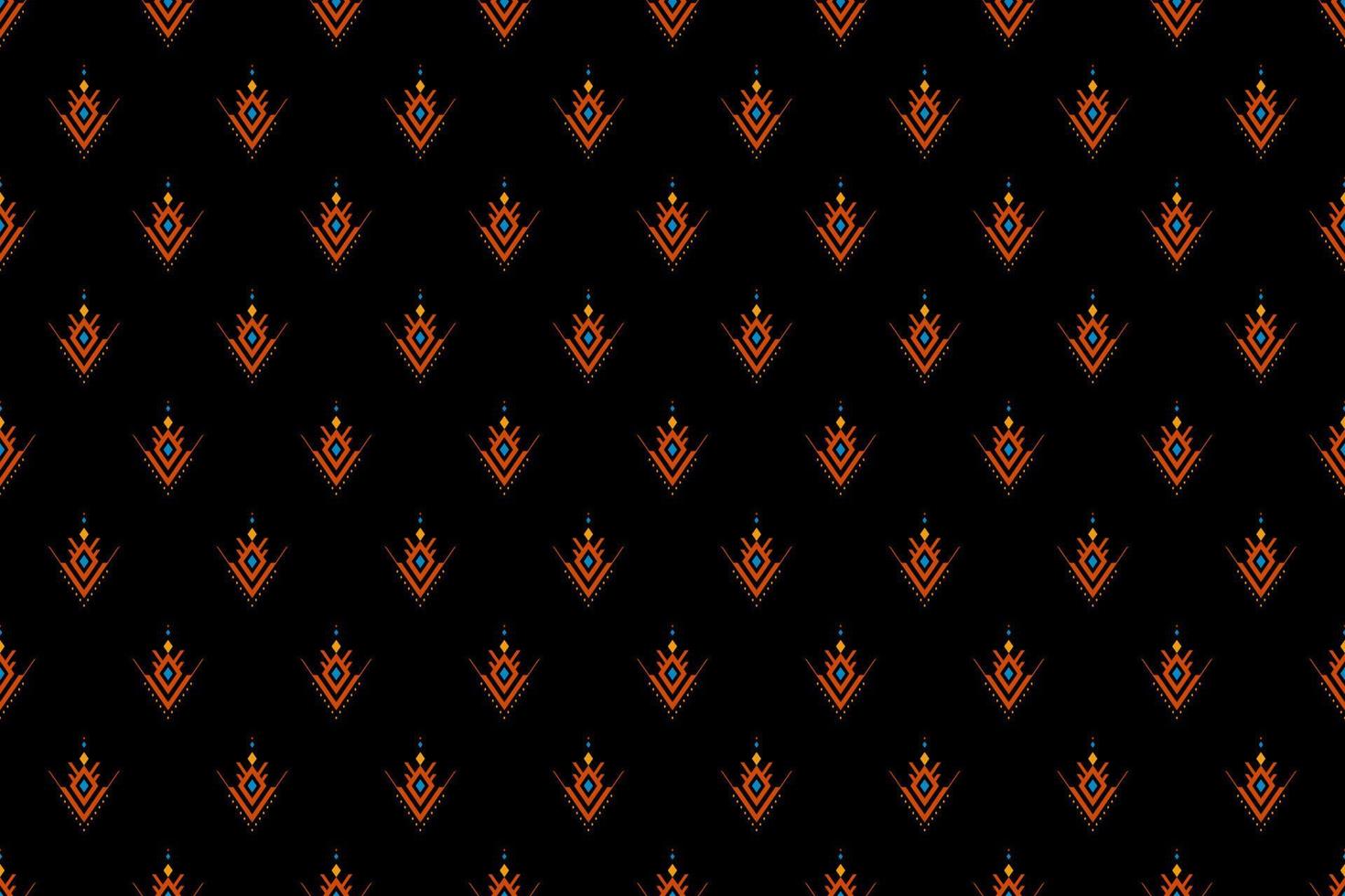 Geometric ethnic seamless pattern in tribal. Fabric ethnic pattern art. vector