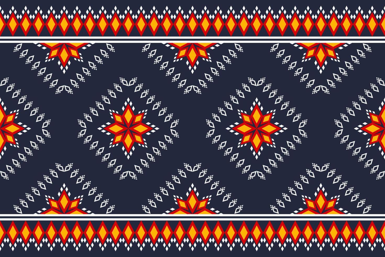 arte de patrón floral de alfombra. flor étnica geométrica de patrones sin fisuras tradicional. vector