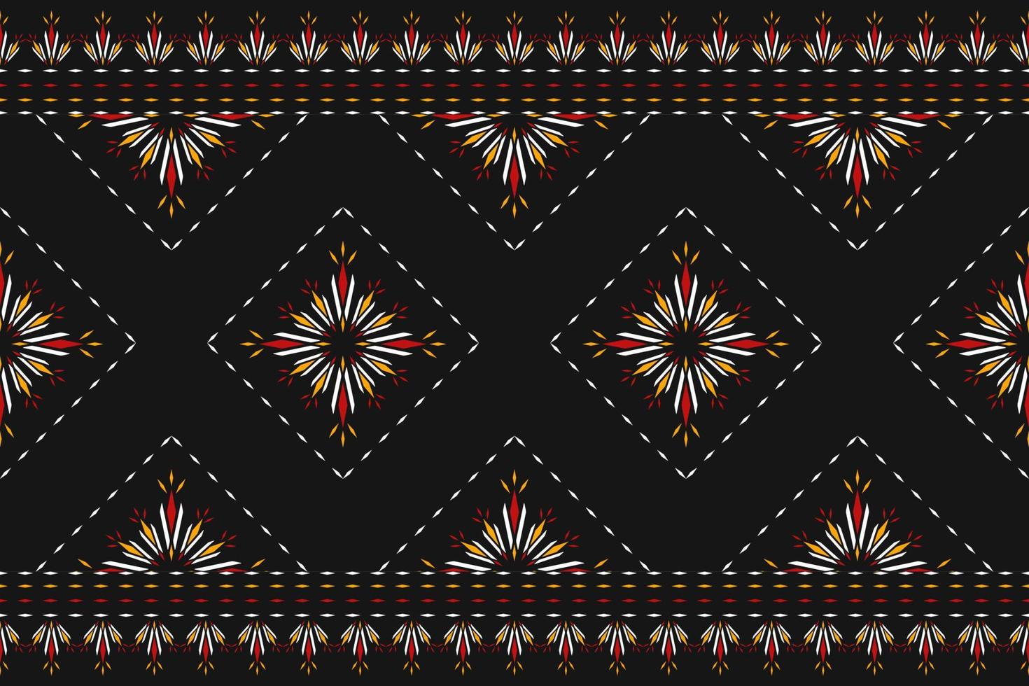 Geometric ethnic seamless pattern traditional. Abstract mandala flower background. vector