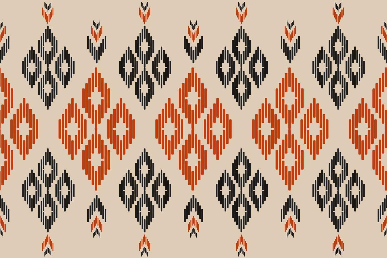 Abstract ikat pattern art. Geometric ethnic oriental seamless pattern traditional. vector
