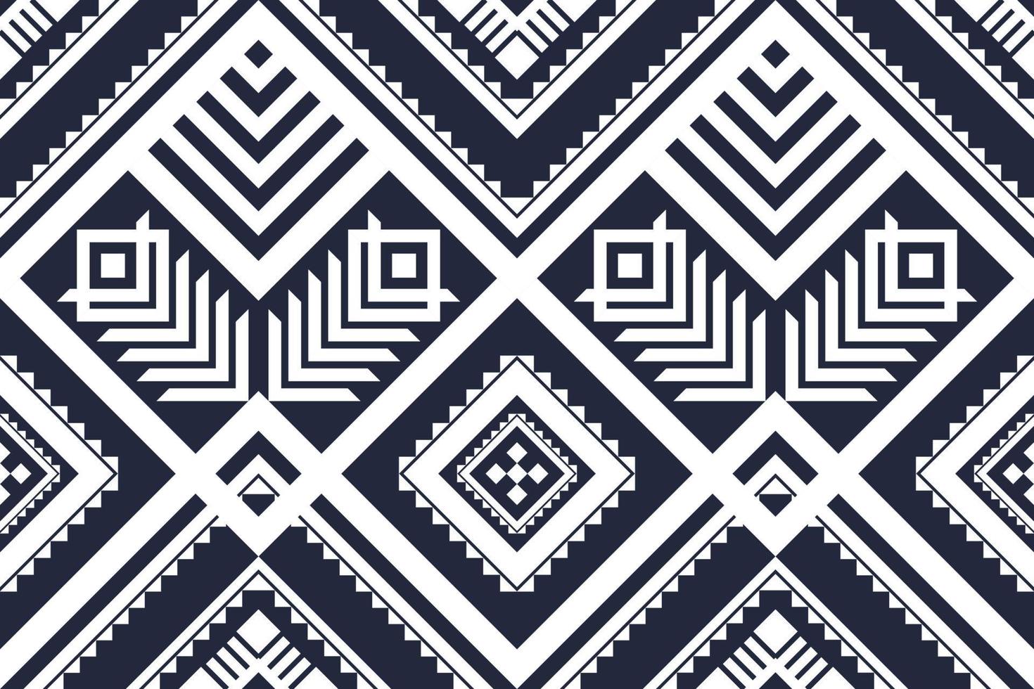 Abstract Aztec pattern art. Geometric ethnic seamless pattern in tribal. vector