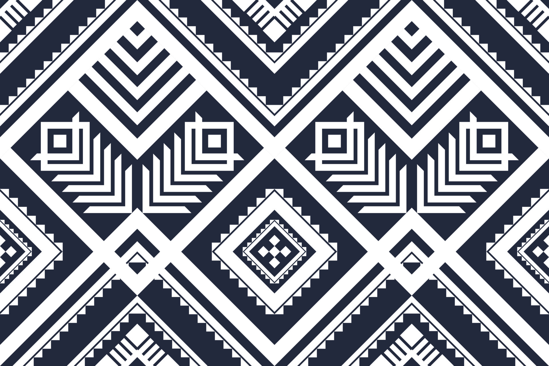 Abstract Aztec pattern art. Geometric ethnic seamless pattern in tribal