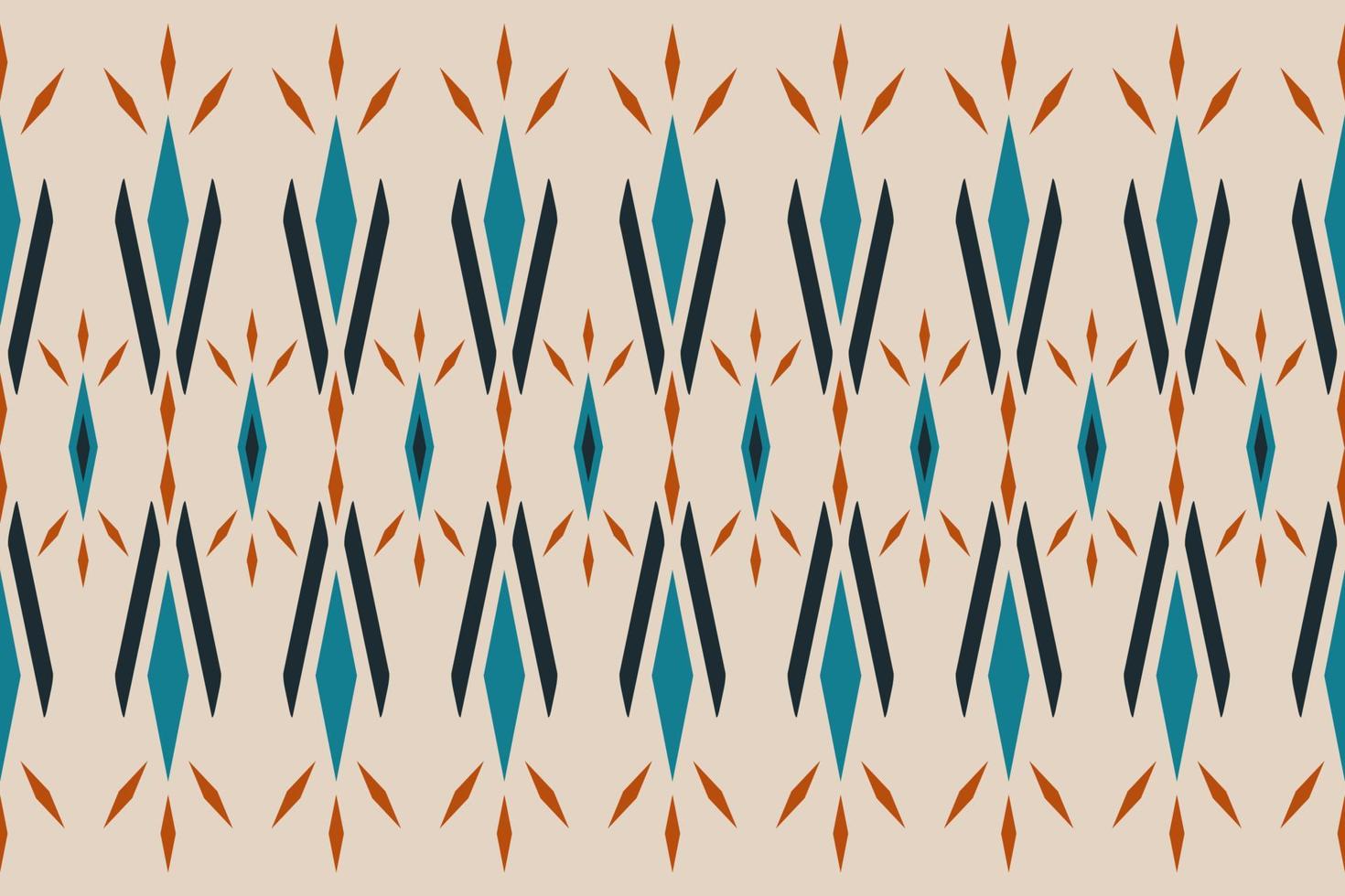 Fabric ethnic pattern art. Seamless pattern in tribal. American, Mexican style. vector