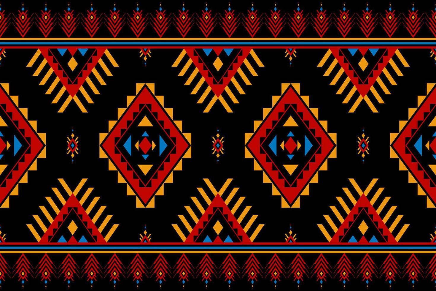 Beautiful Aztec pattern art. Geometric ethnic seamless pattern in tribal. vector