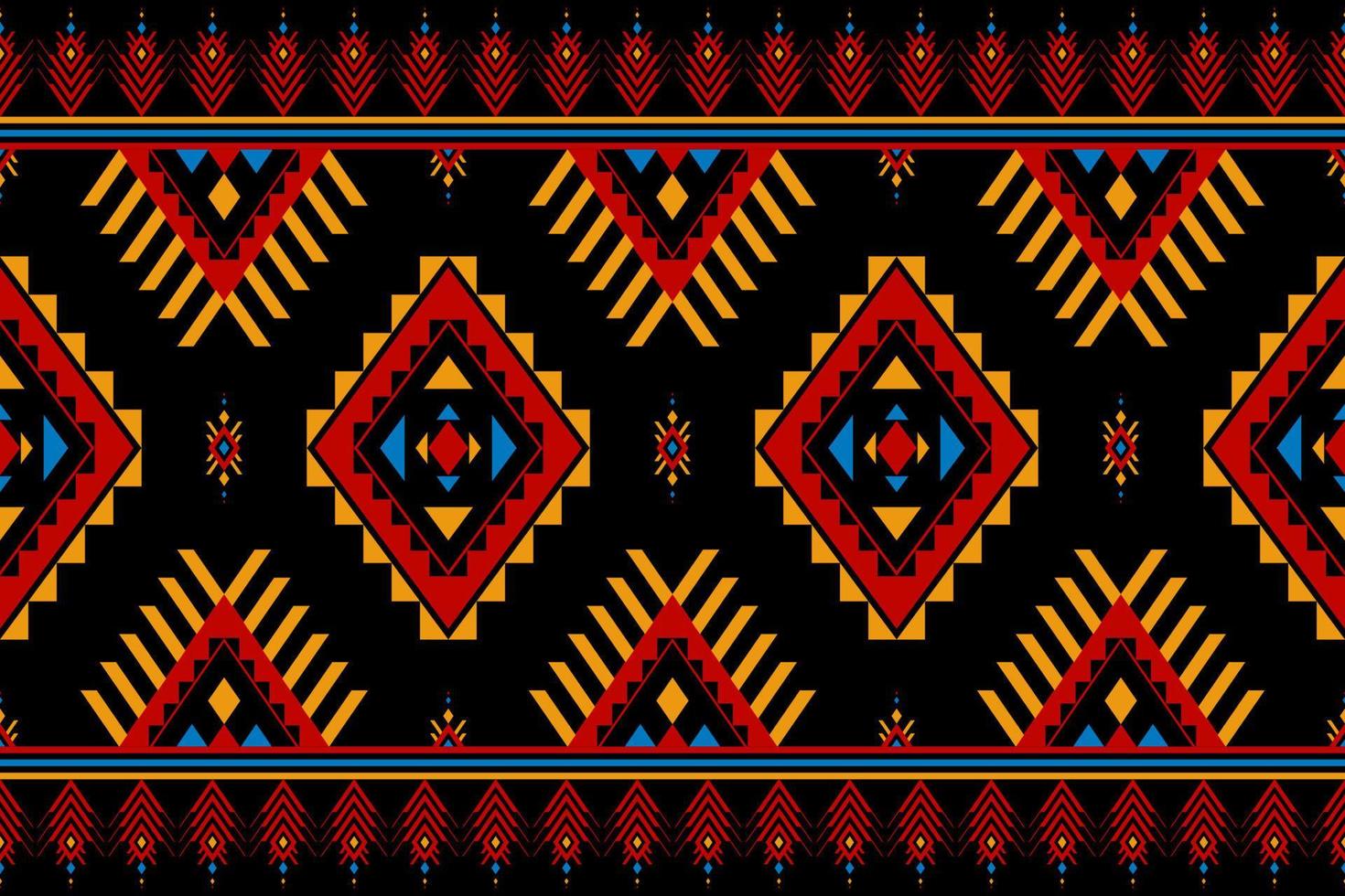 Beautiful Aztec pattern art. Geometric ethnic seamless pattern in tribal. vector