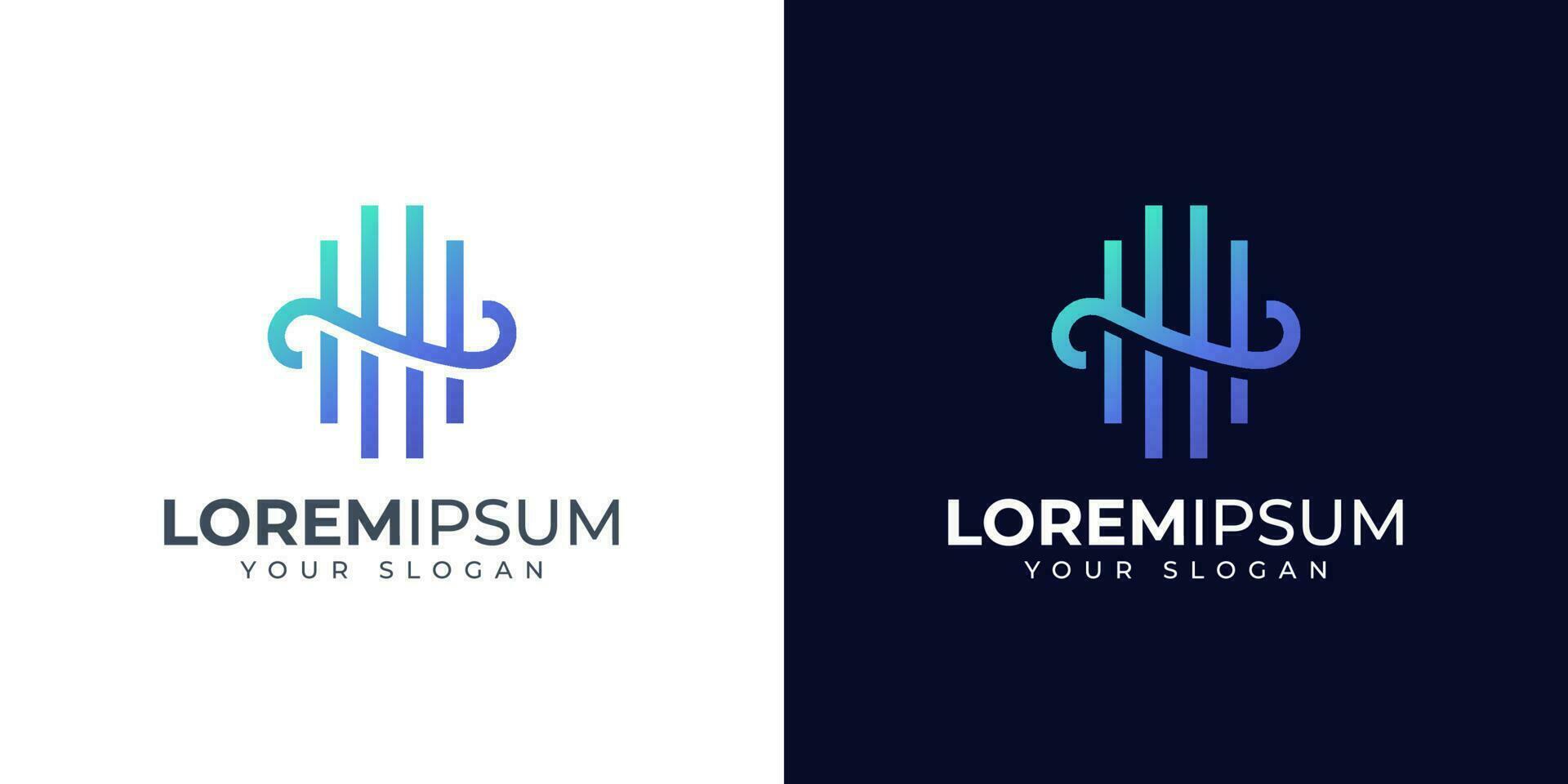 Letter H logo design inspiration vector
