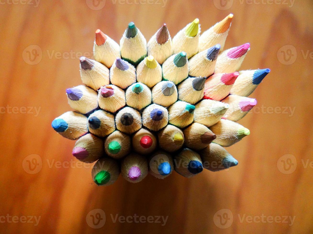 Colored pencils group photo