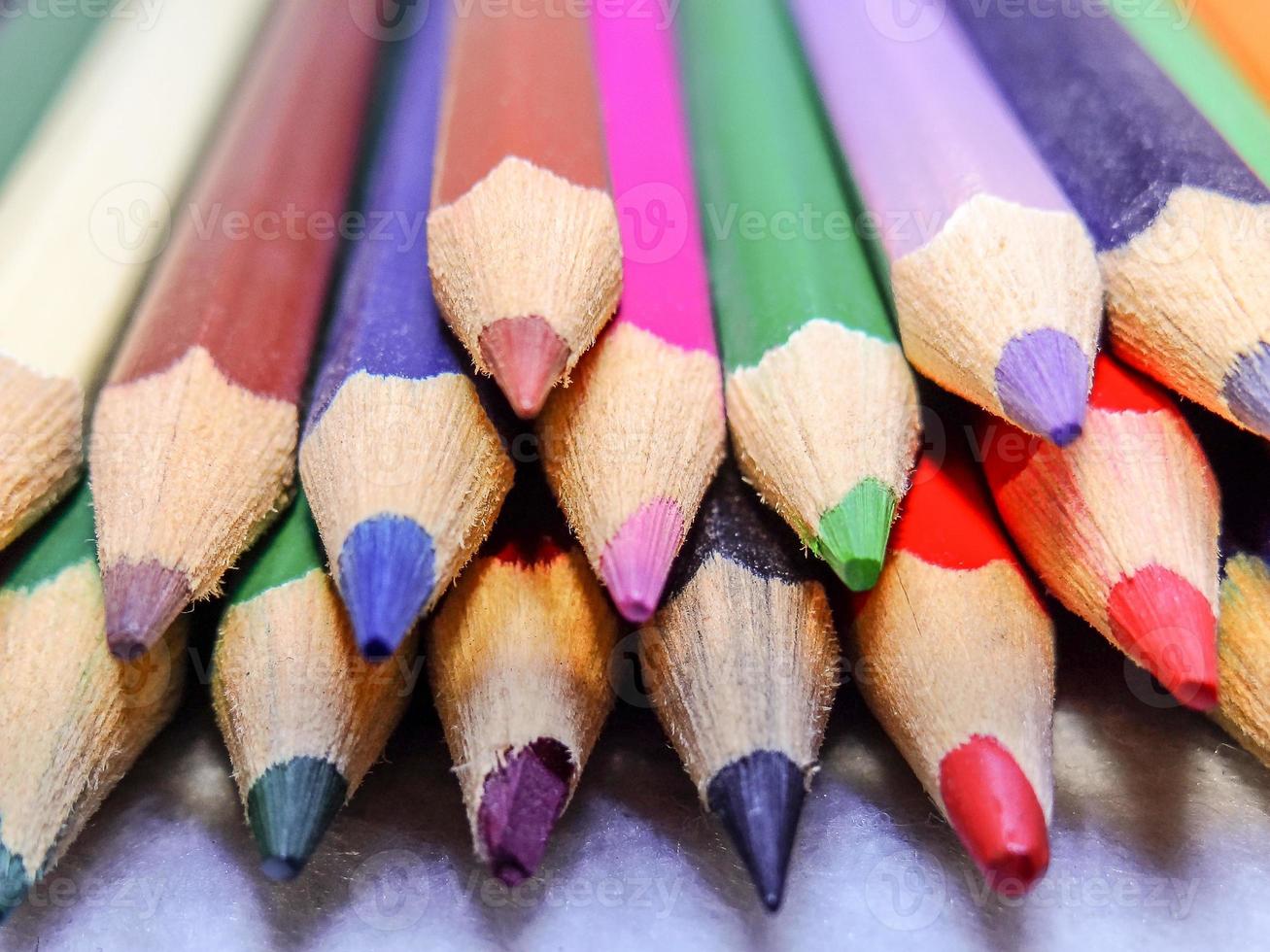 Colored pencils group photo