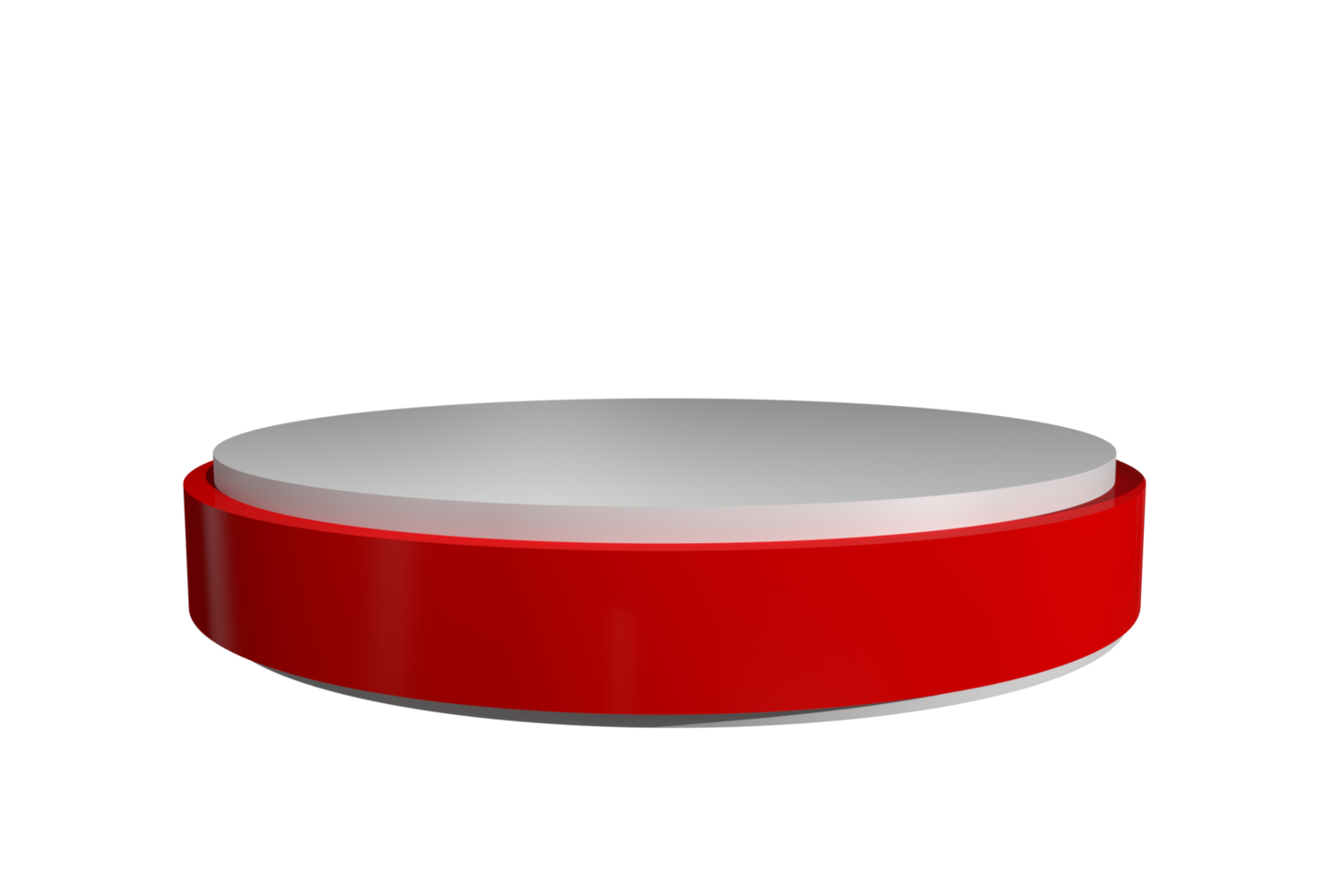 3D podium shape element png