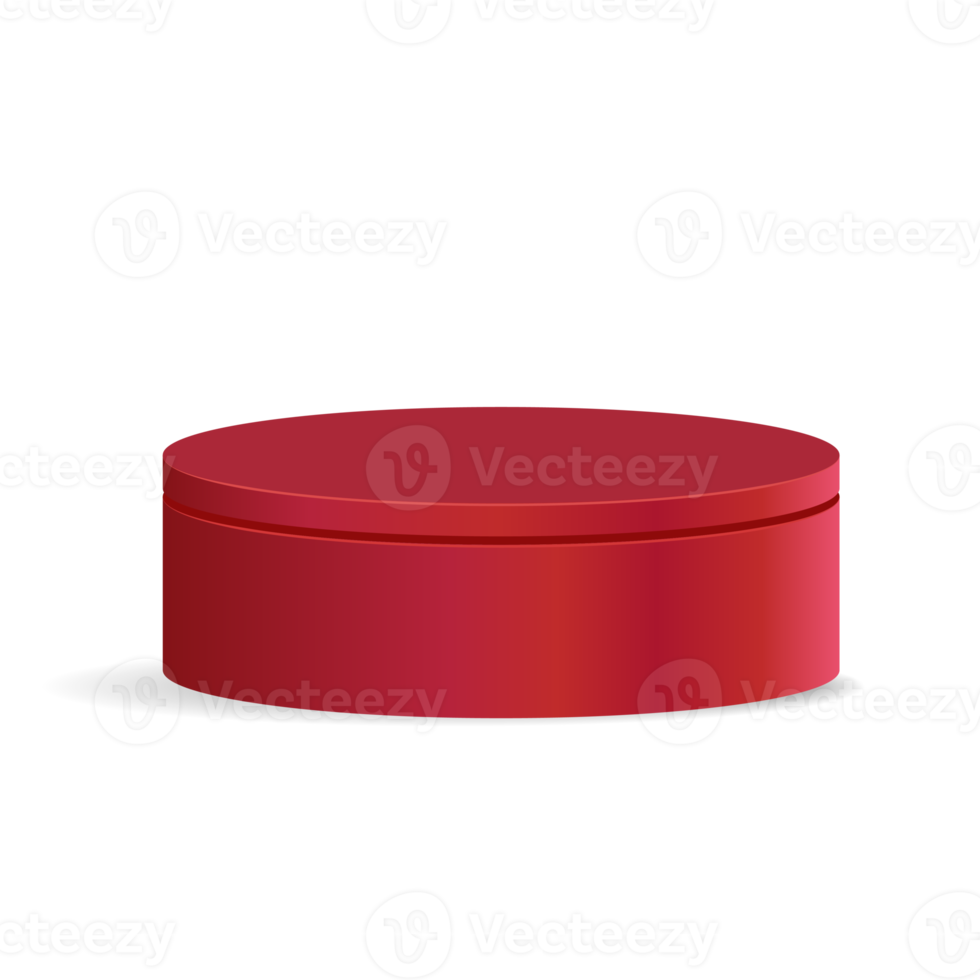 3d podium Product display stand red png