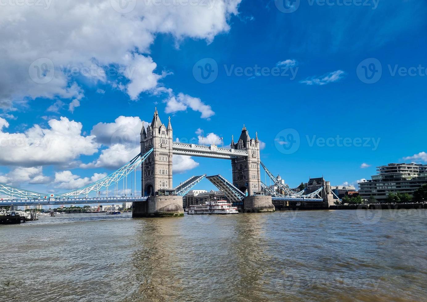 At the Tower Bridge in the city of London photo