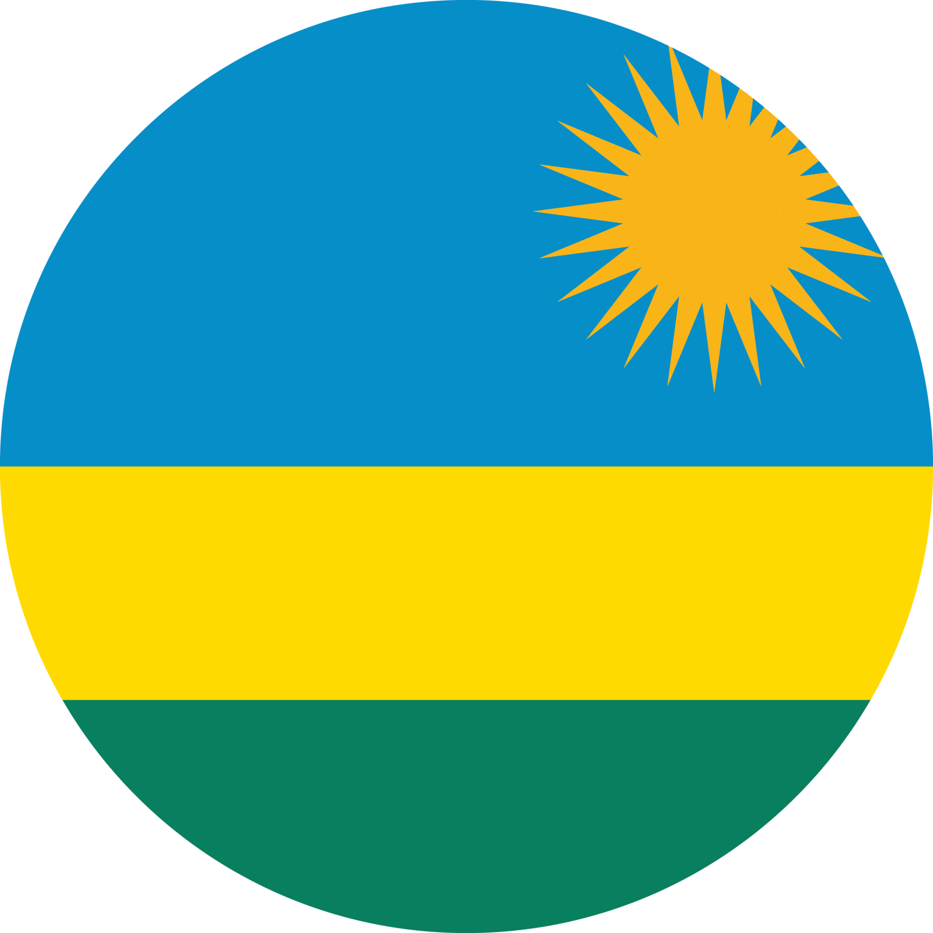 bandeira de círculo de Ruanda. 11571226 PNG