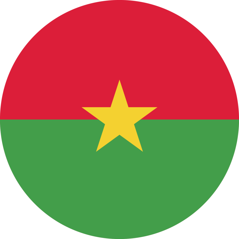 Circle flag of Burkina Faso. png