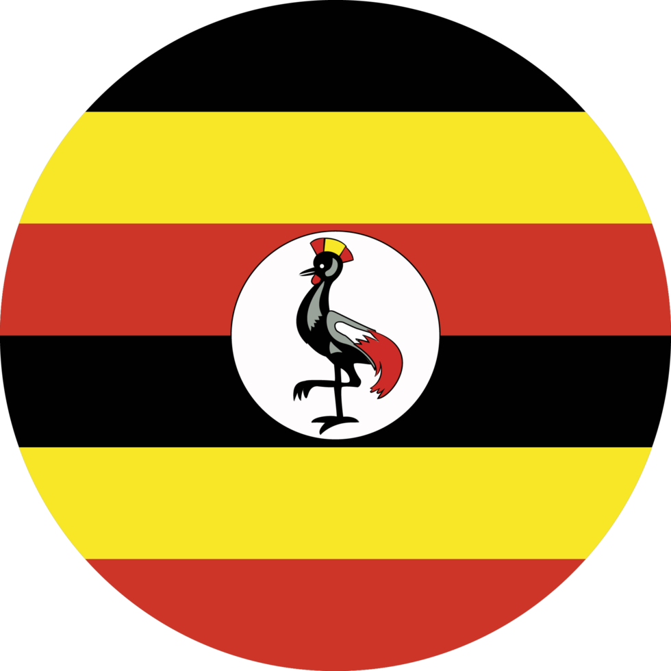 Circle flag of Uganda. png