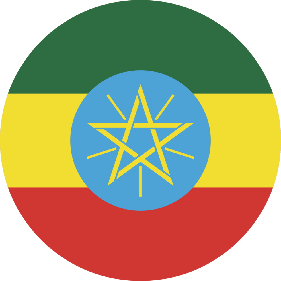 Circle flag of Ethiopia. png