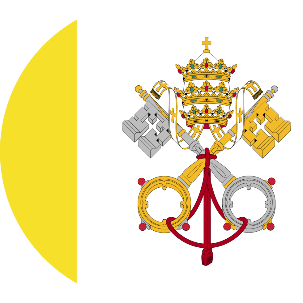 Circle flag of Vatican City. png