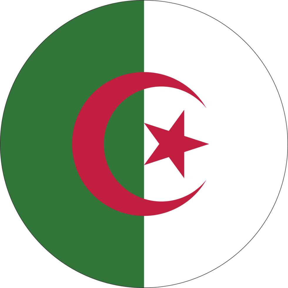 drapeau de cercle de l'algérie. png