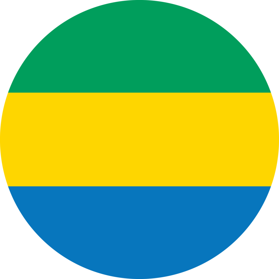 Circle flag of Gabon. png