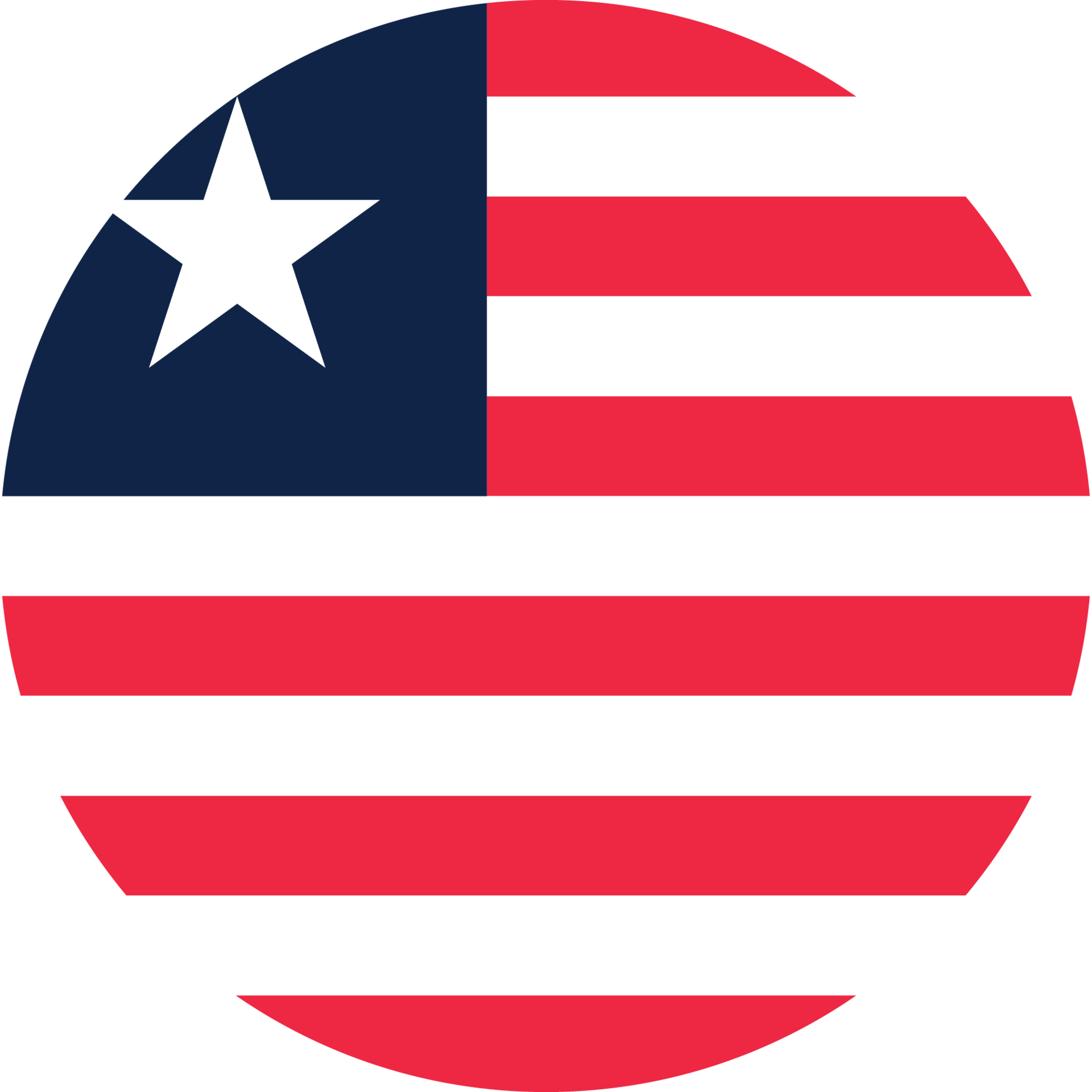 Circle flag of Liberia. 11571317 PNG