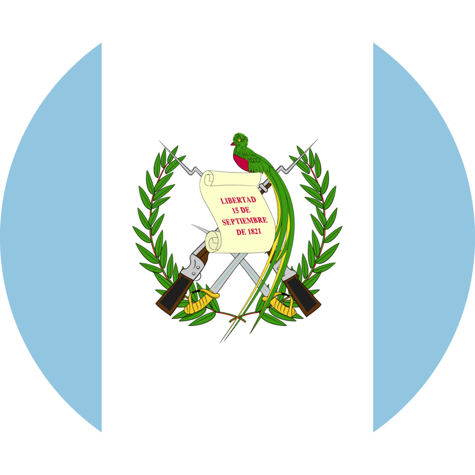 cerchio bandiera di Guatemala. png