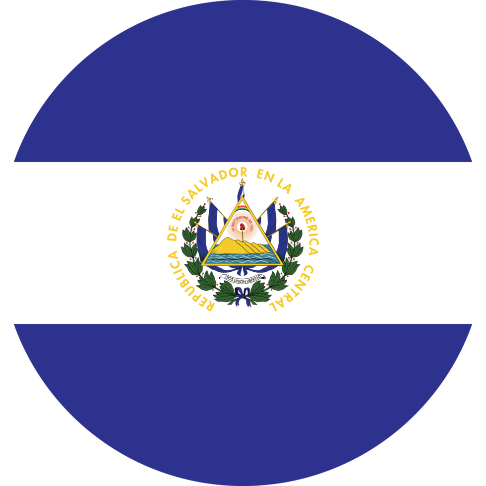 Circle flag of El Salvador. png
