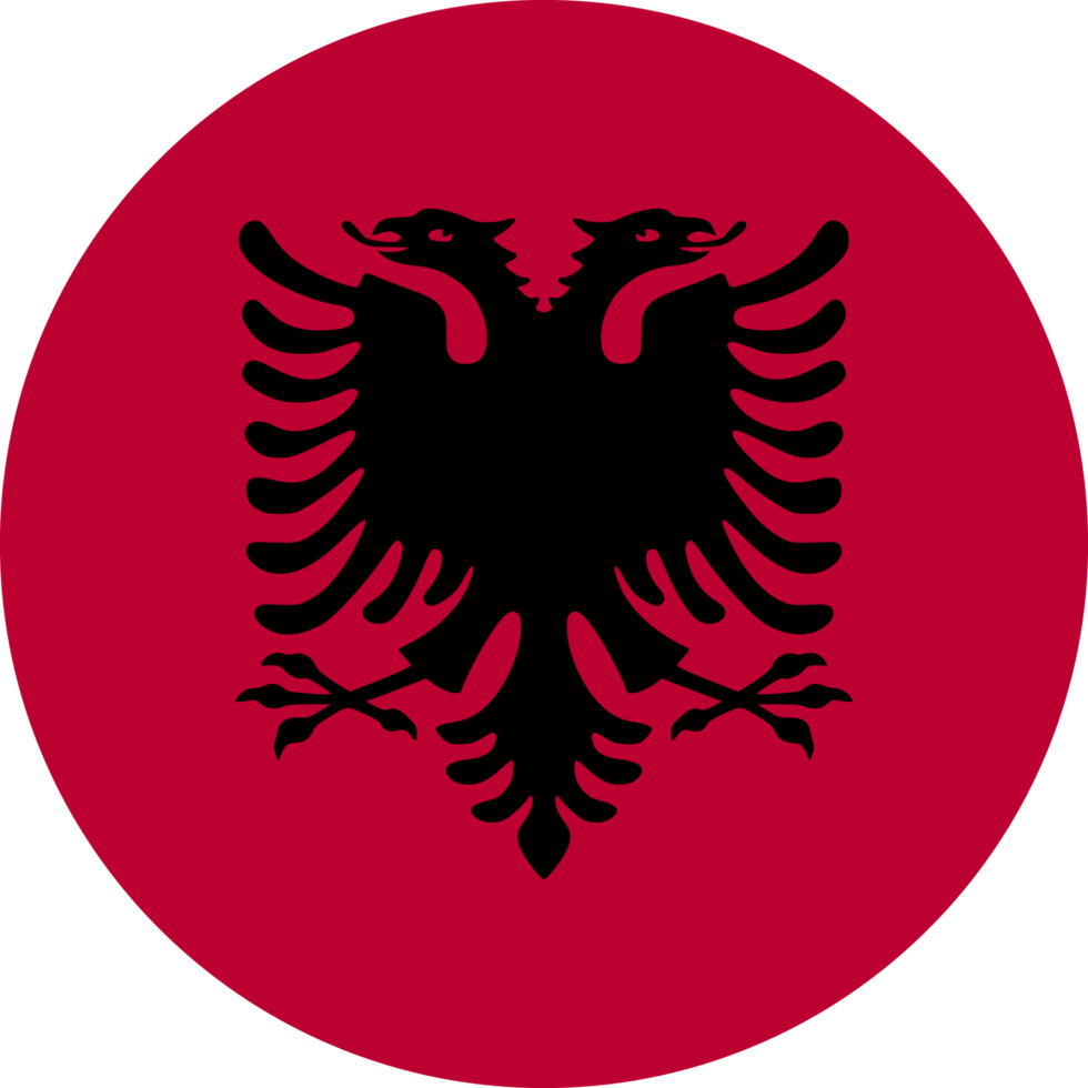 Circle flag of Albania. png