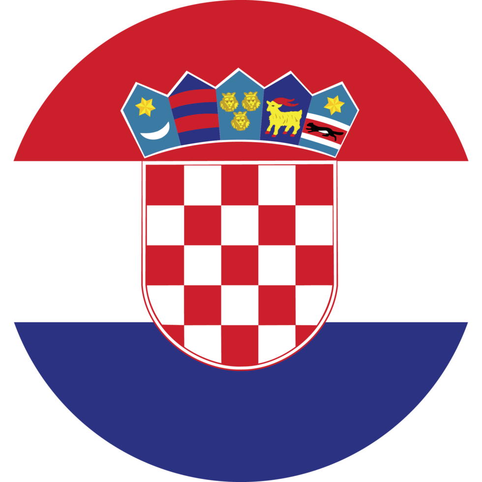 cerchio bandiera di Croazia. png