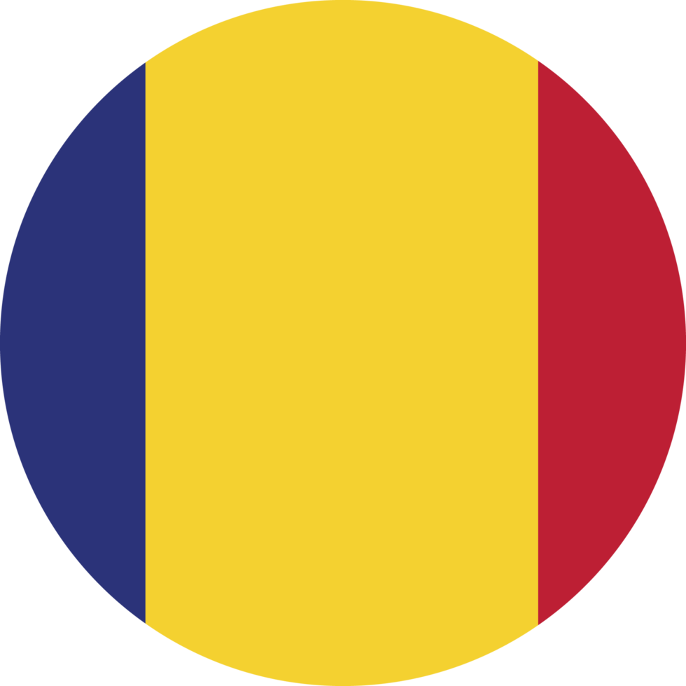 cirkel flagga av Rumänien. png