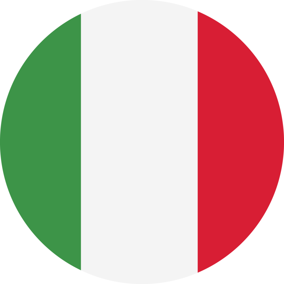 cirkel vlag van Italië. png