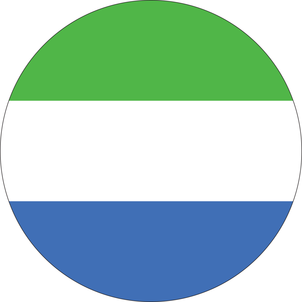 Circle flag of Sierra Leone. png