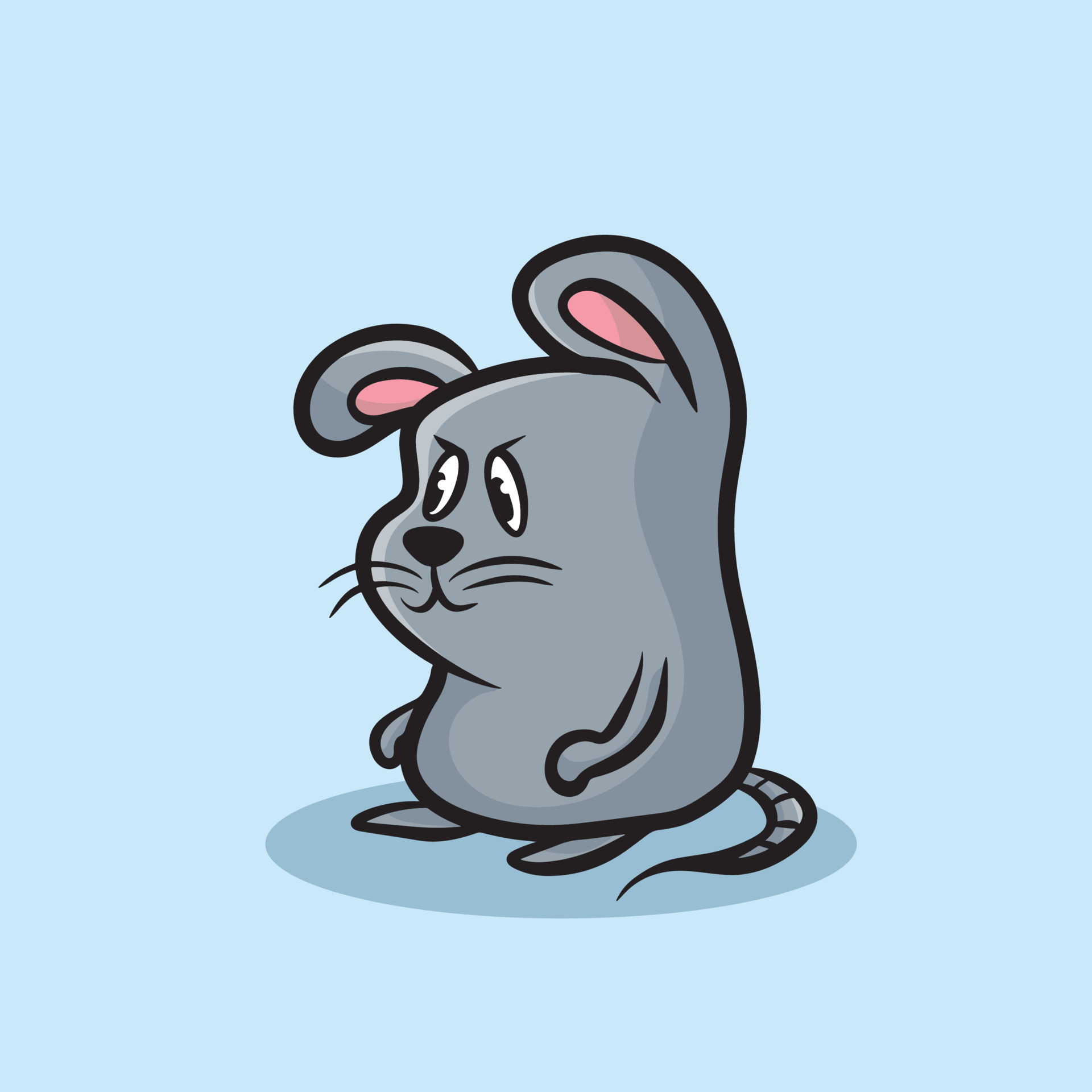 Mouse Cartoon Mascot Funny Vector Smile Happiness Fun Cute Animals  Illustration Cute Happy Rat 11571384 Vector Art at Vecteezy