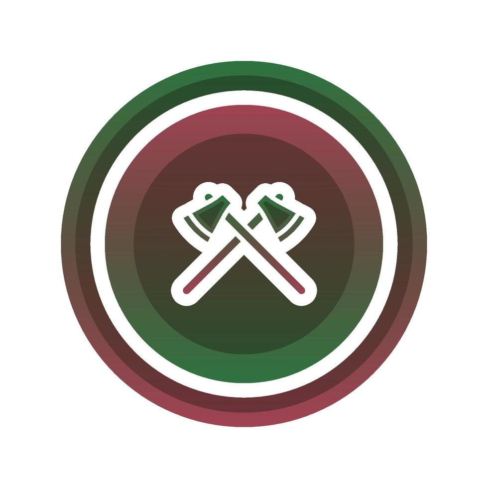 axe coin logo gradient design template icon element vector