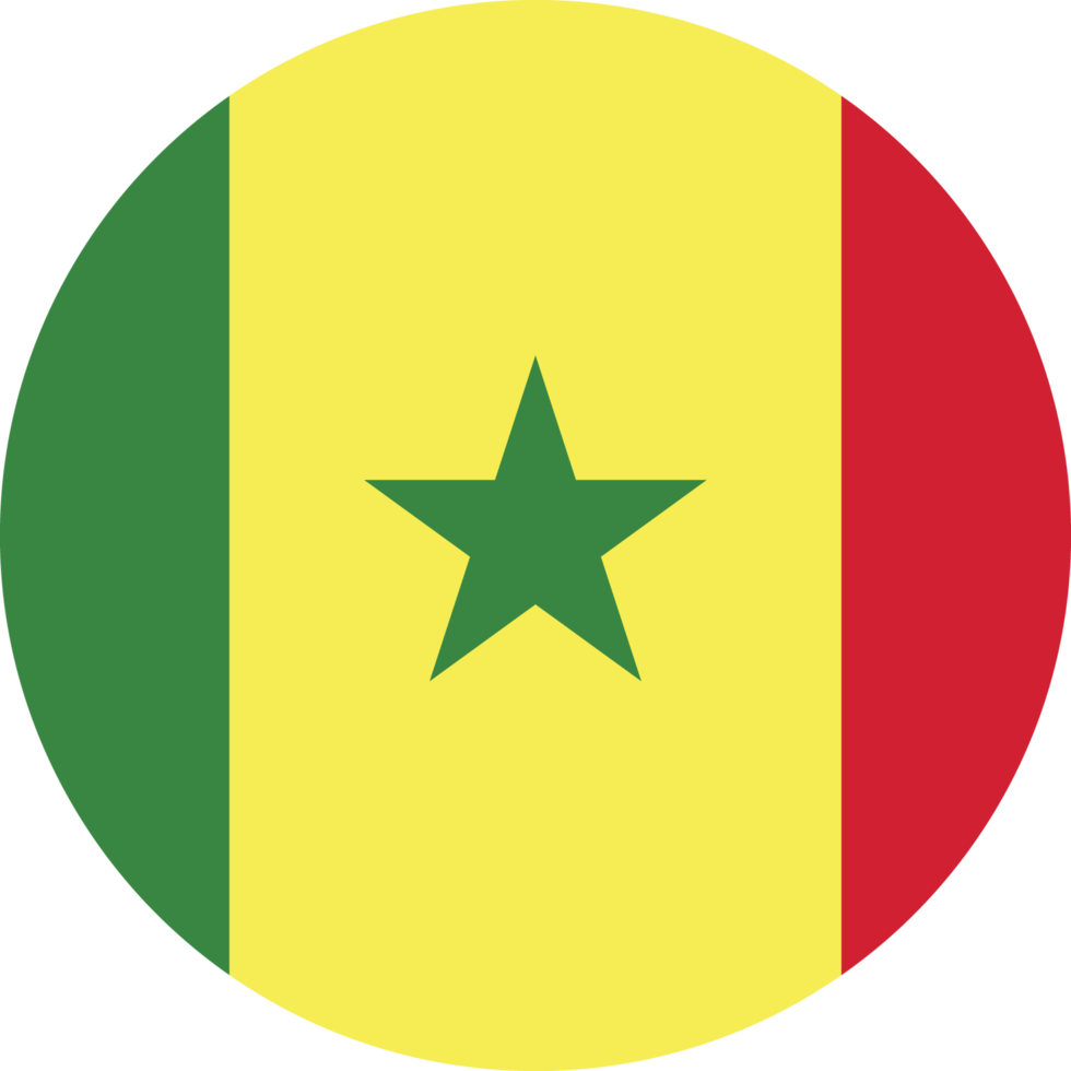 cirkel flagga av senegal. png