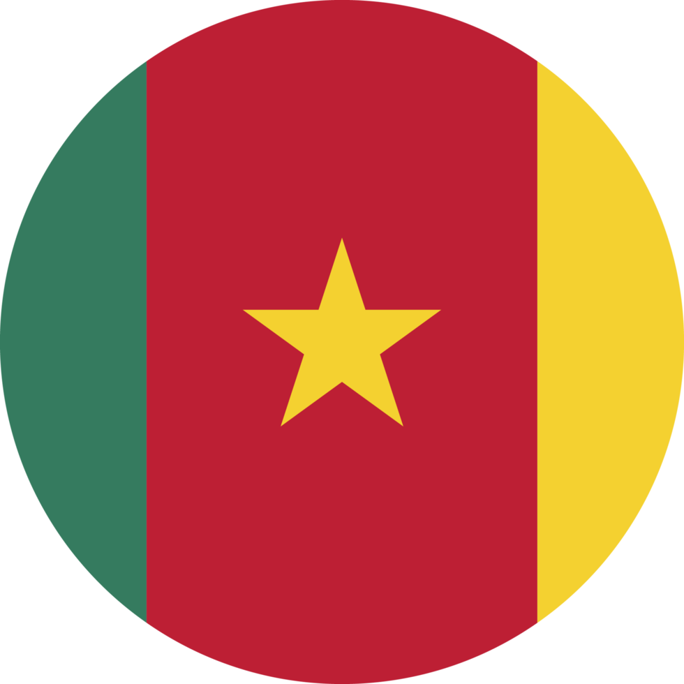 cirkel flagga av Kamerun. png