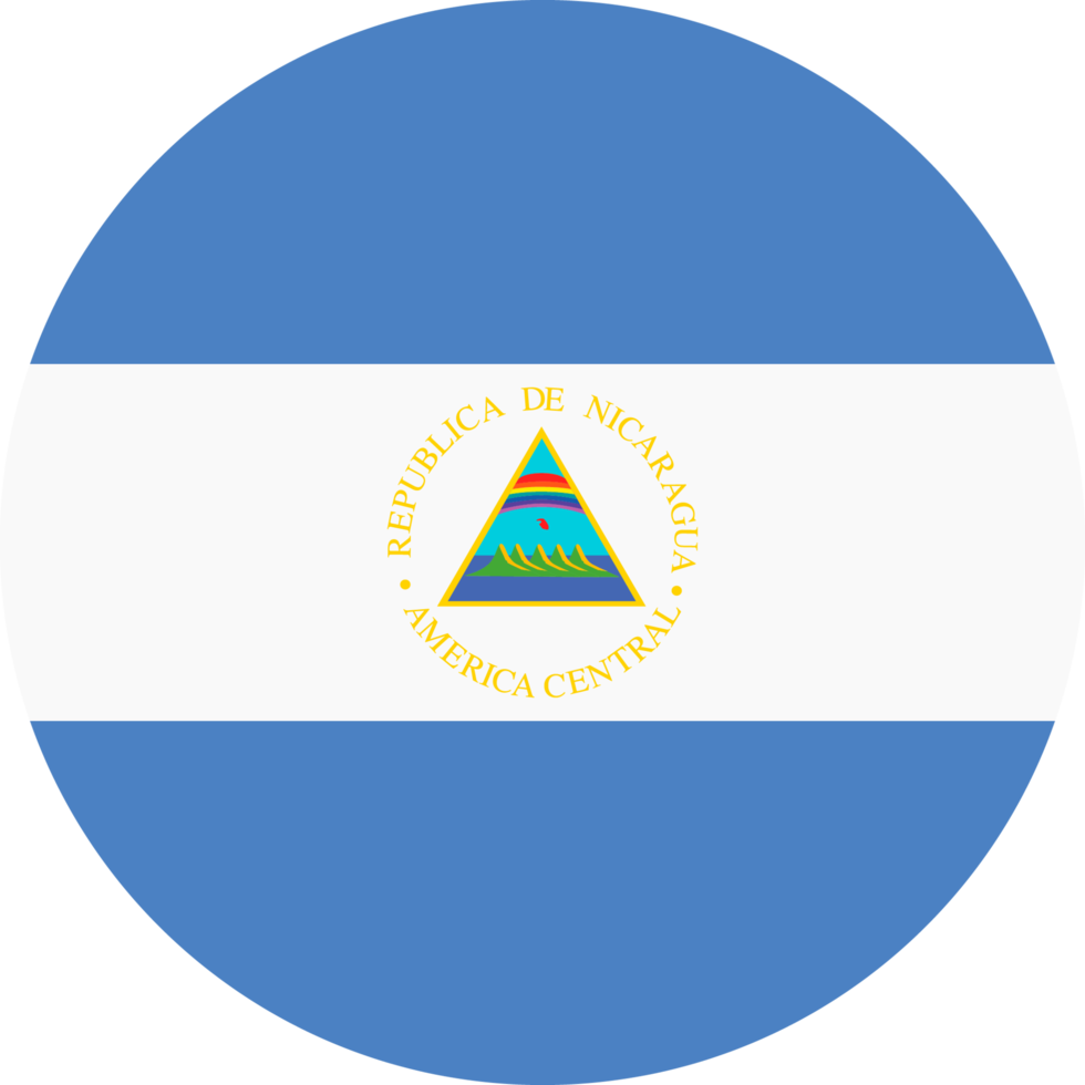 cerchio bandiera di Nicaragua. png