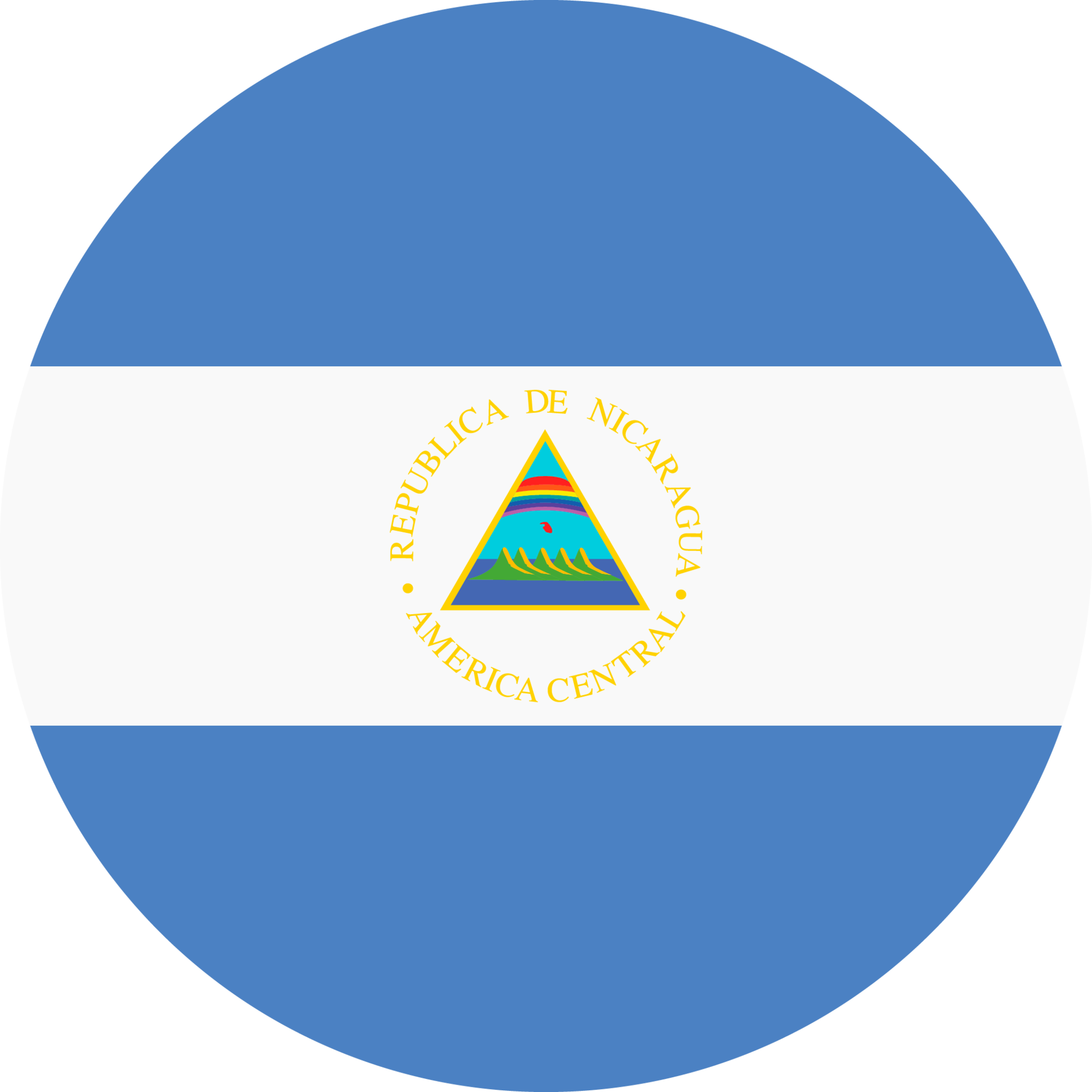 Bandera Nacional De Nicaragua Png Redondo Bandera Nicaragua Png Y ...