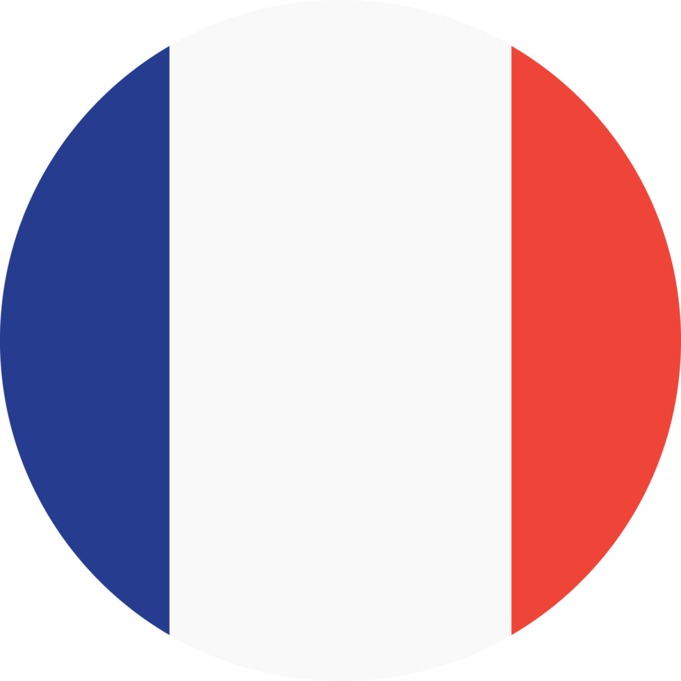 bandeira de círculo da frança. png