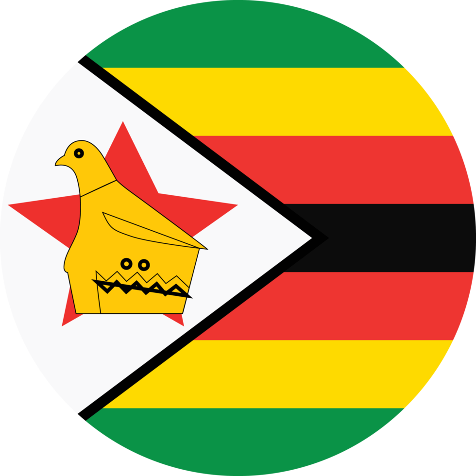 Circle flag of Zimbabwe. png