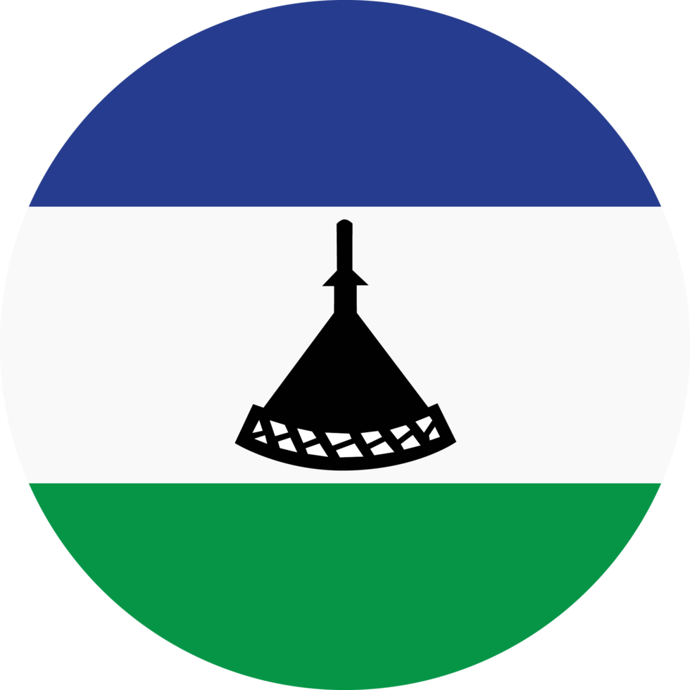 Circle flag of Lesotho. png
