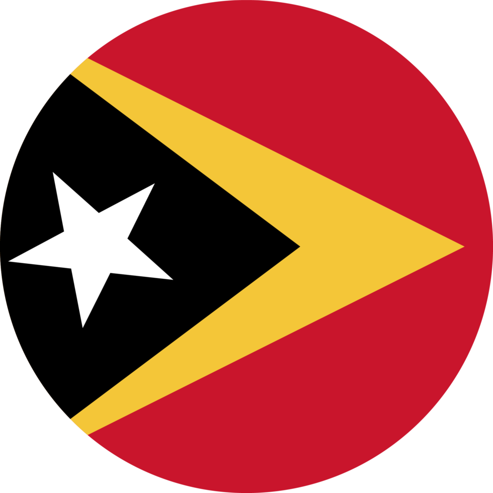 cirkel flagga av timor leste. png