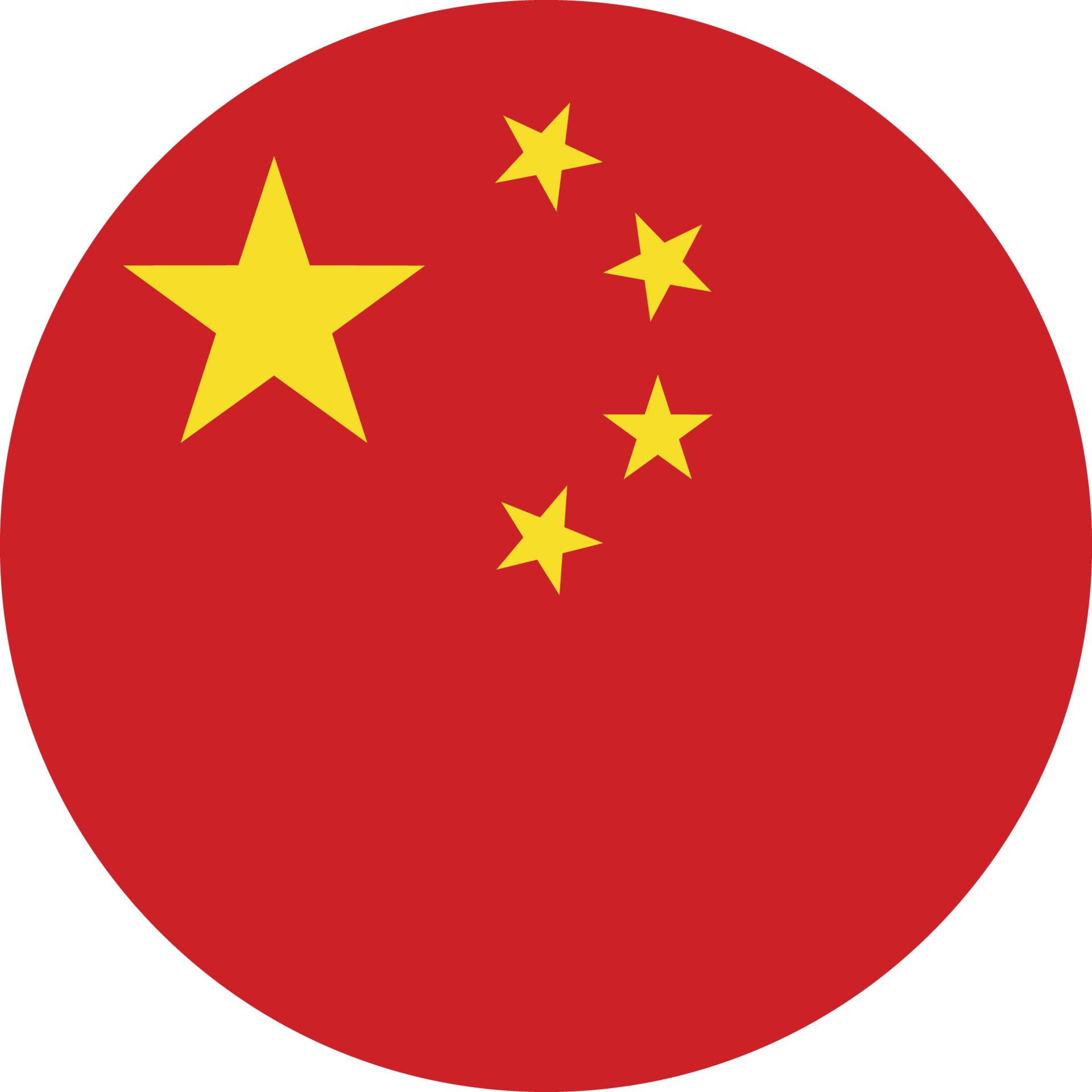 Circle flag of China. 11571507 PNG