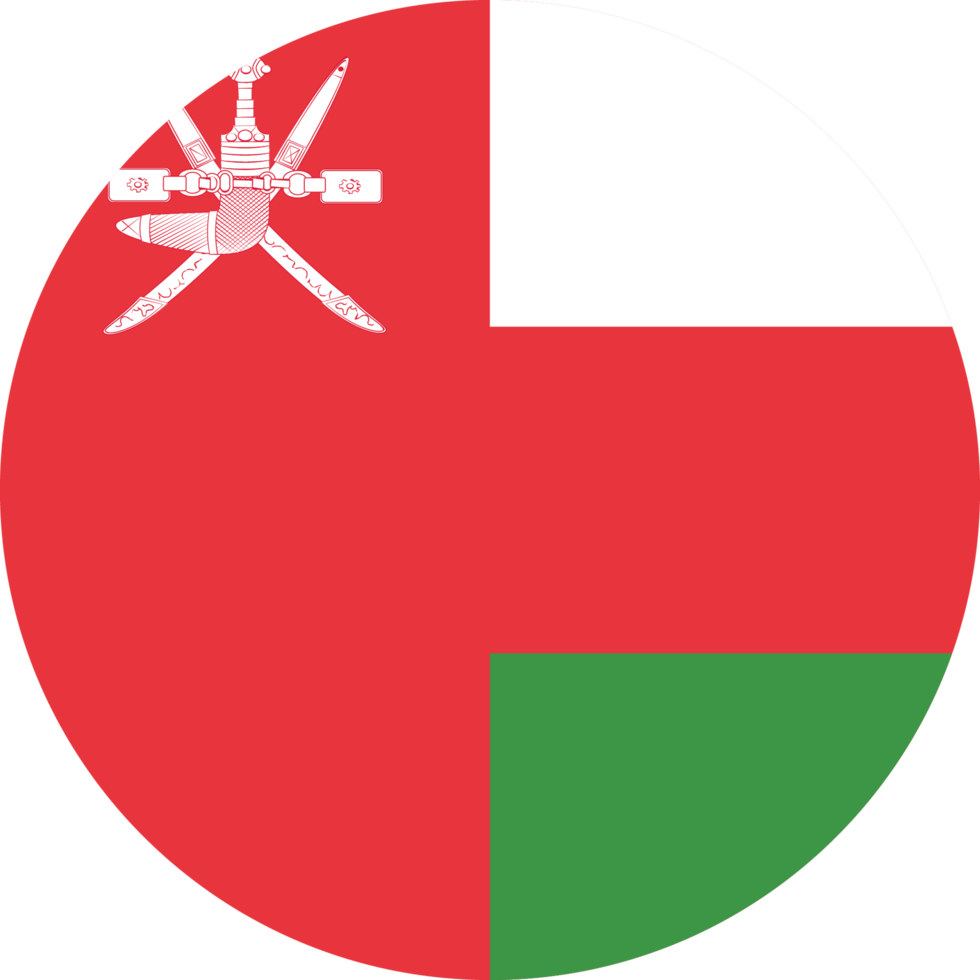 cerchio bandiera di Oman. png