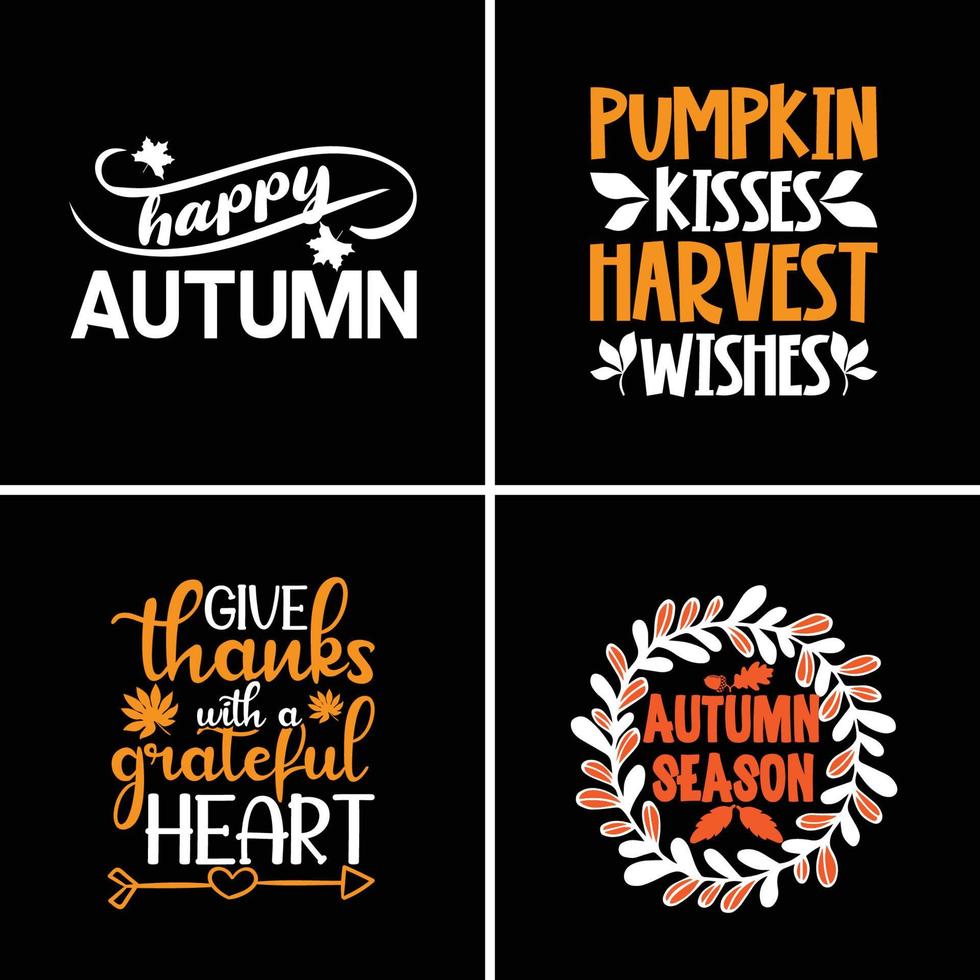 Fall OR Autumn Sublimation Bundle vector